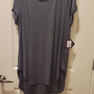 Ava & Viv Charcoal Tunic Top